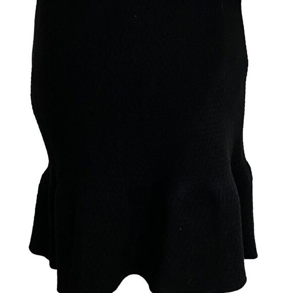 Theory Womens Size Small Black Stretch Knit Textured Mini Skirt - Picture 6 of 10